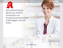 Tablet Screenshot of markus-apotheke-thurmansbang.de